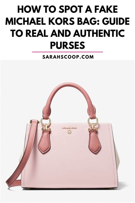 spot a fake michael kors tote bag|michael kors bag authenticity check.